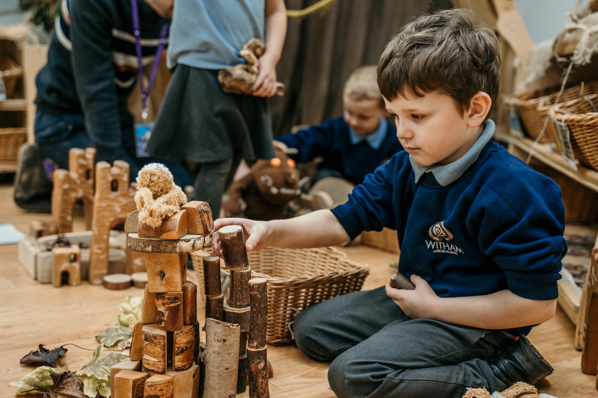 A student in a workshop